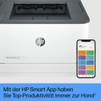HP LaserJet Pro 3002dw Laserdrucker, Automatischer beidseitiger Druck, Bis zu 33 A4-Seiten pro Minute, Hi-Speed USB, WiFi, Ethernet, Bluetooth, Smart App, Wolf Pro Security