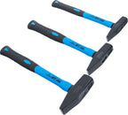 BGS 3845 | Schlosserhammer-Satz | Fiberglasstiel | DIN 1041 | 300/500 / 800 g | 3-tlg. | Hammer-Set