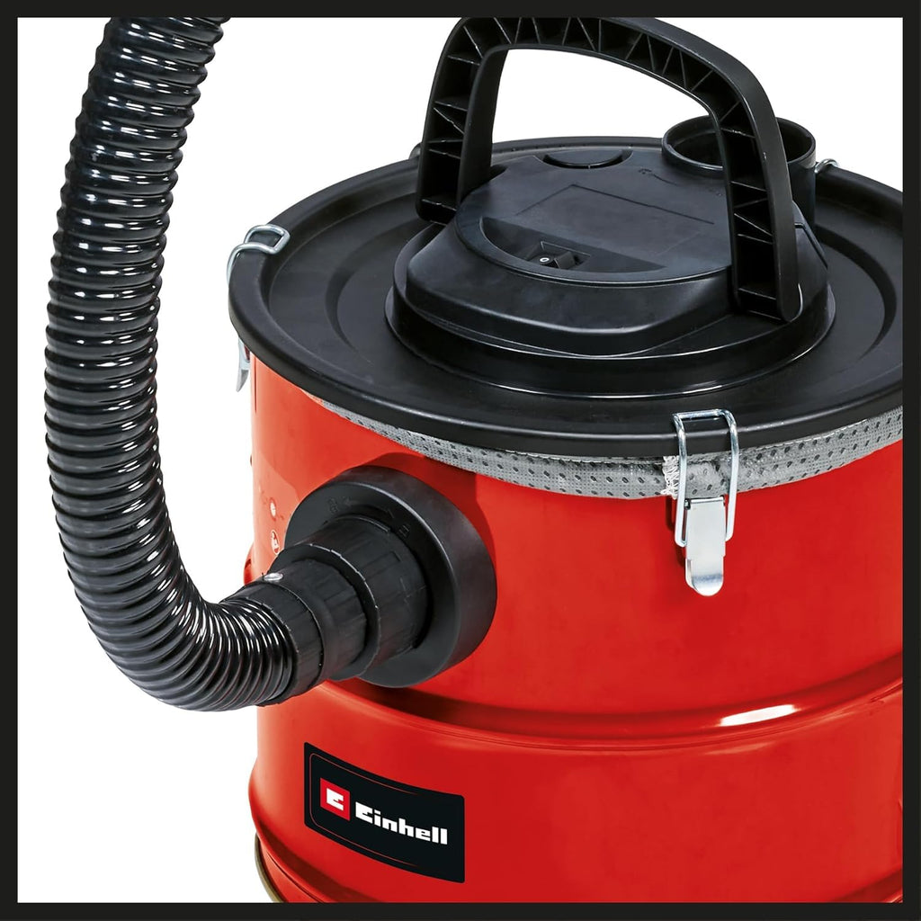 Einhell Aschesauger TC-AV 1718 D (1.200 Watt, Saugleistung 170 mbar, 18 l Weißblech-Auffangbehälter m. Schnellverschlüssen, Feinstaubvorfilter, Filterkartusche)