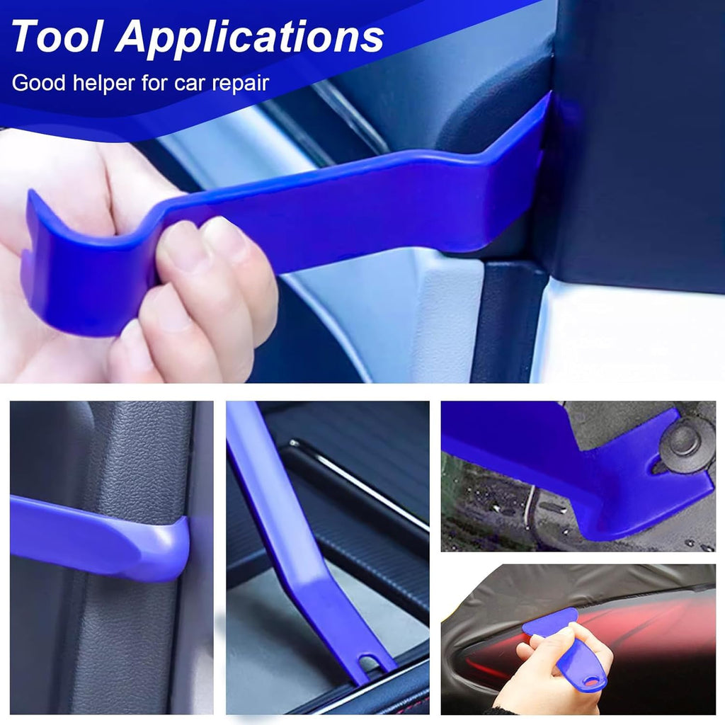 XQX 238 Stück Trim Removal Tool, Fastener Remover Plastic Pry Tool Kit, Adhesive Cable Clips Auto Push Pin Bumper Retainer Clip Set