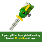TOMY John Deere Heckenschere – Gartenspielzeug ohne Batterien mit realistischer Mechanik & Soundeffekten – Für Kinder ab 18 Monaten