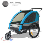 Tiggo Kinderanhänger Jogger 2 in 1 Kinderfahrradanhänger Fahrradanhänger Anhänger 50402