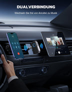 Glangeh Bluetooth 5.3 Adapter Auto, Upgraded Lärmminderung 3,5mm Aux Bluetooth Adapter, 16H Standby Empfänger Receiver Klinke für Auto Audio System, Kopfhörer, Speaker, Stereo-Endstufen