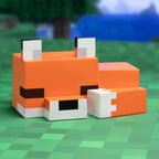 Minecraft Fuchs Nachtlicht - Offiziell lizenziert, Süße Lampe, Geschenk für Jungs & Mädchen, Gaming-Zimmerzubehör & Deko fürs Kinderzimmer, Bunt