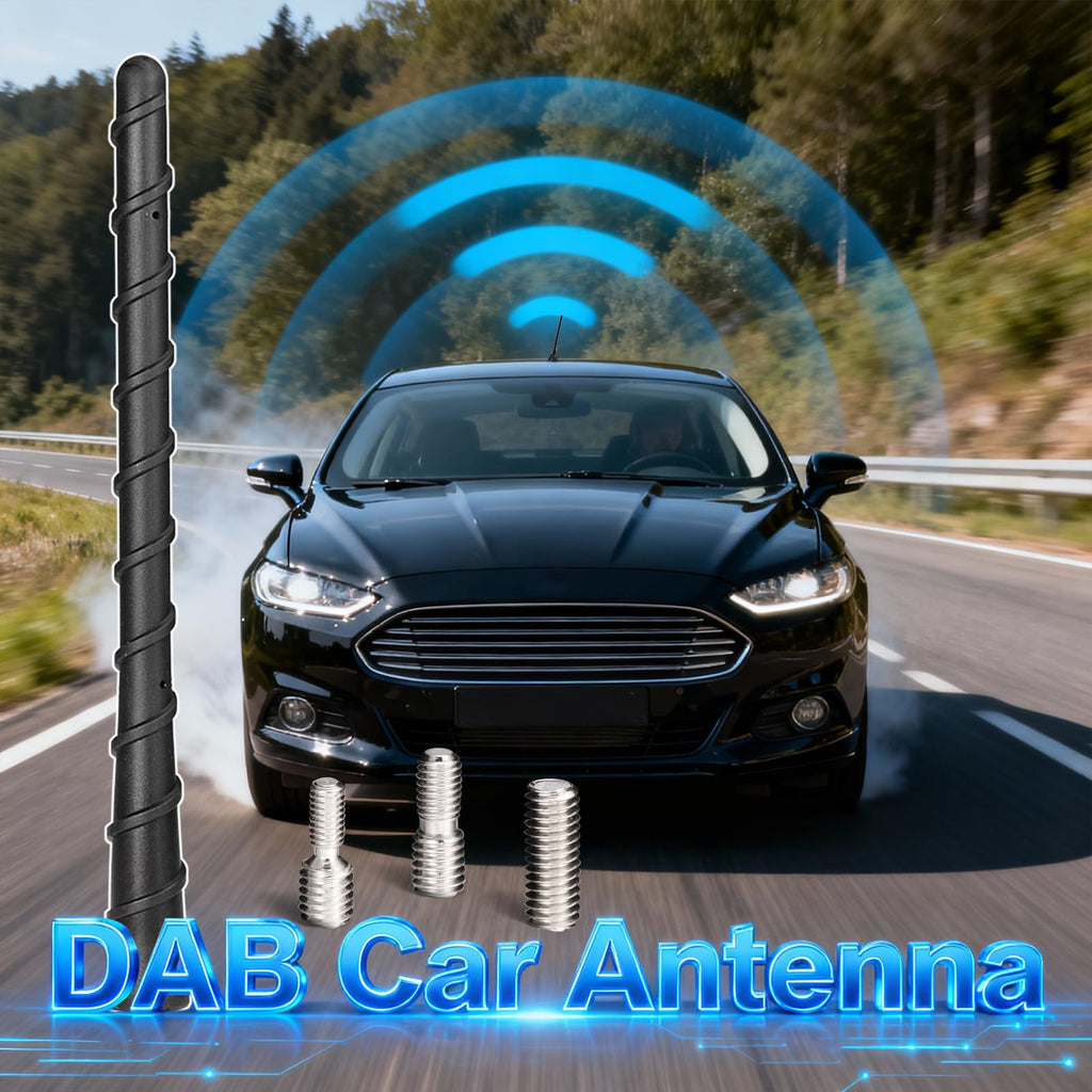 Bingfu Autoantenne Kurz 18cm Auto Dachantenne Kfz Stabantenne Ersatz für Autoradio mit Kompaktem, Stilvollem Design und Starker FM/DAB Signalstärke