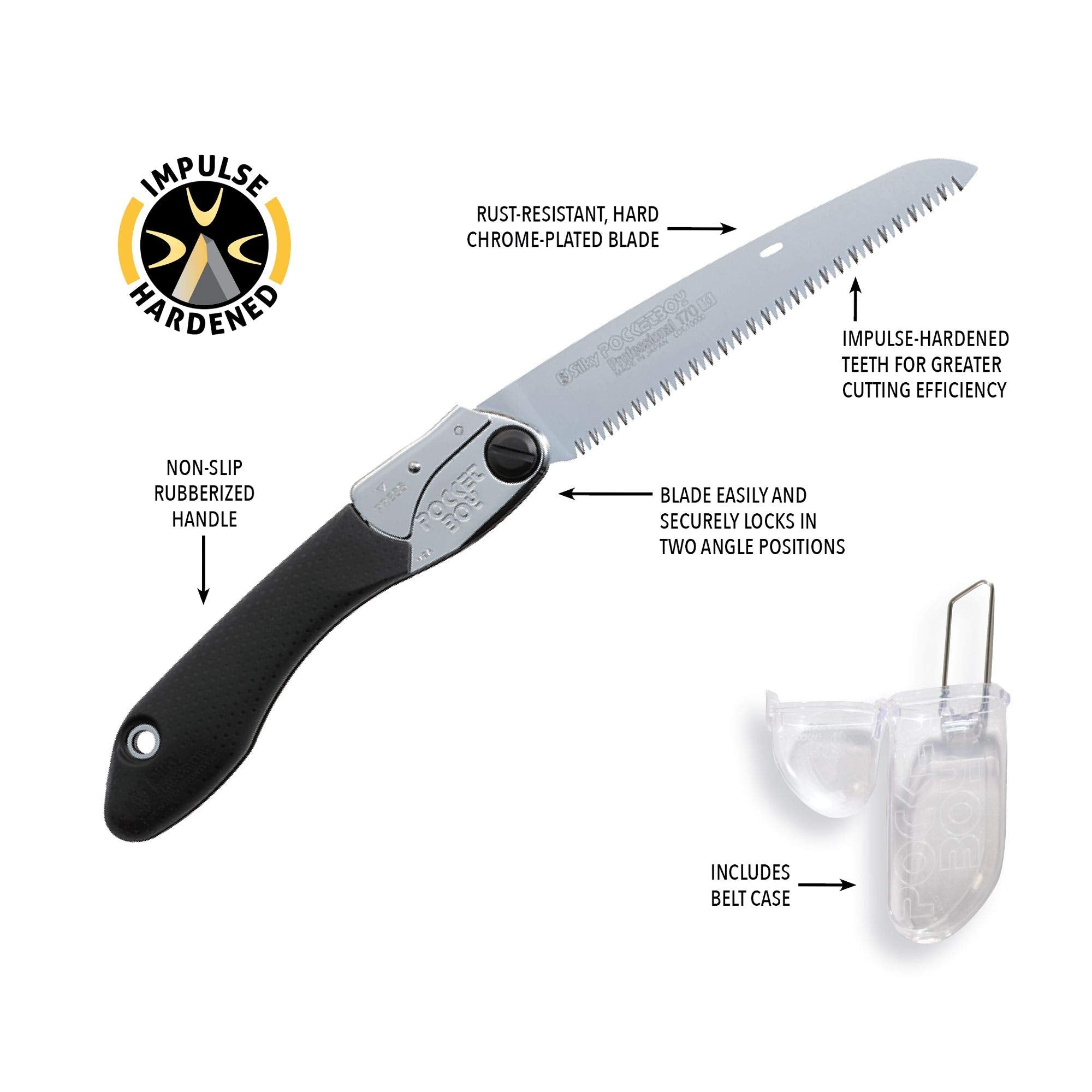 Klappsäge Silky Pocketboy 170mm schwarz mittel 10/30mm