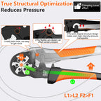 Crimpzangen Set, Preciva Aderendhülsenzange 0,08–16 mm² Crimpzange, 1500 teiliges Crimpzange Aderendhülsen Set für Heimwerker und Heimgebrauch