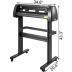 VEVOR 28 Inch Vinyl Schneideplotter Vinyl Cutter Plotter 720 mm Slogan Cutting Plotter Desktop Machine mit der Software