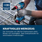Bosch Professional 18V System Akku-Schlagschrauber GDX 18V-285 (inkl. 2x GBA 4.0Ah Akkus, GAL 18V-20 Ladegerät, L-BOXX)