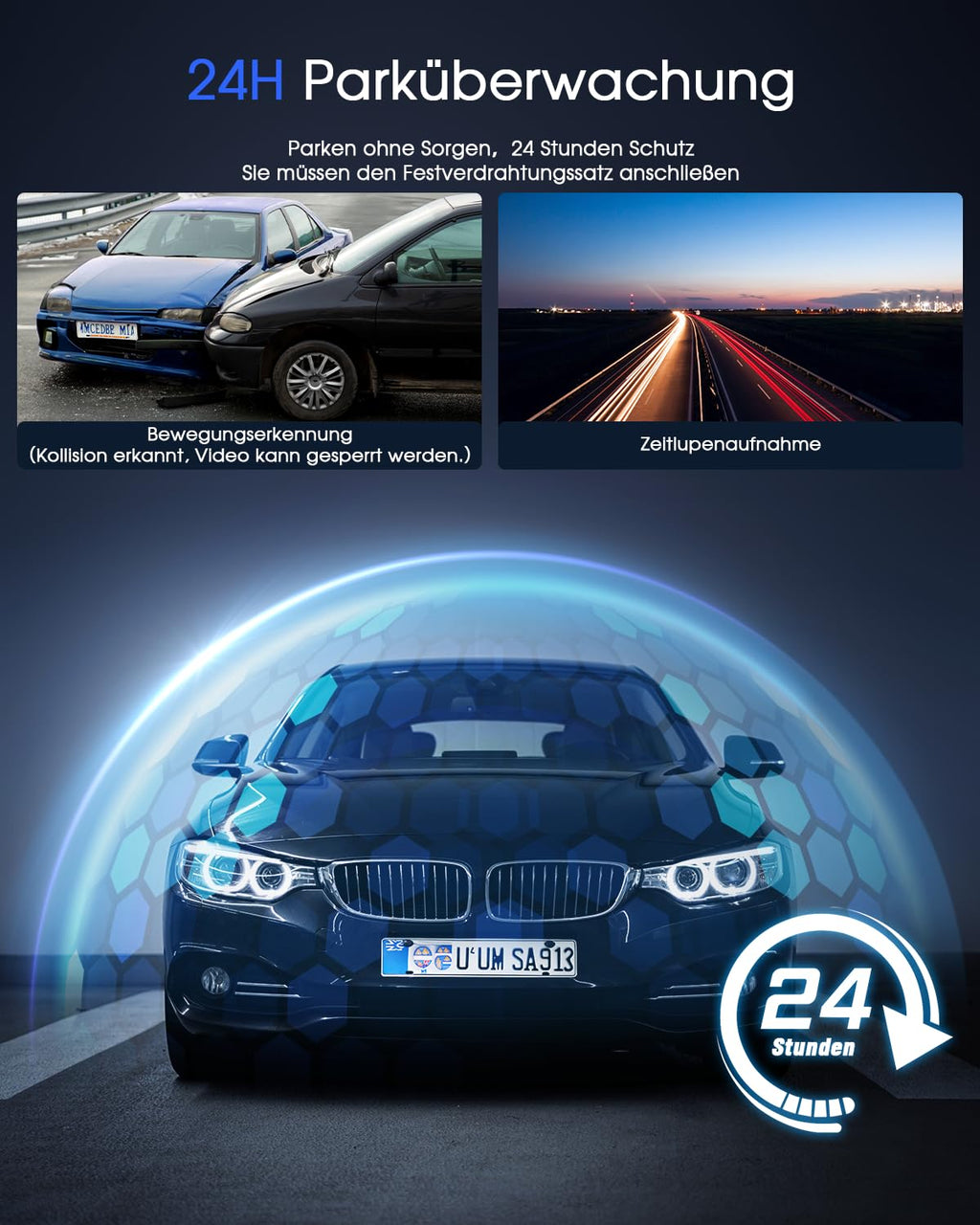 Avylet Dashcam Auto WiFi 2K, Mini Vorne Autokamera Unterstützt externes GPS-Modul, 1.5" IPS-Bildschirm, APP, Ultra Nachtsicht & 150° Weitwinkel, WDR, 24/7 Parkmodus mit Bewegungserkennung, G-Sensor