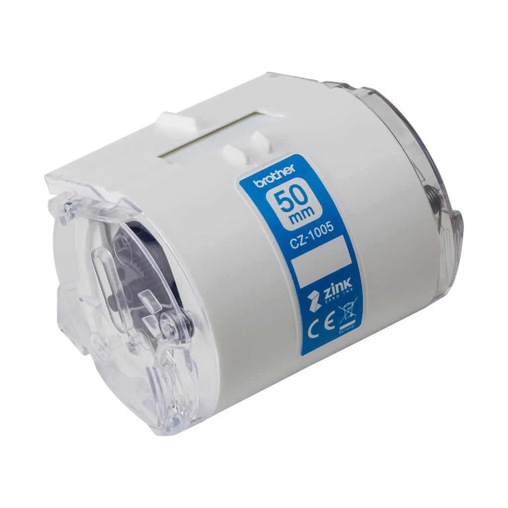 Brother CZ-1005 Farbetikettenrolle, 50 mm breit, 5 m lang für Etikettendrucker VC-500W