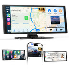 2026 Neuestes 11,5 Zoll Carplay Display & Carplay Android Auto Display: Buddy Display mit Navigation 4K Dashcam Rückfahrkamera Bluetooth Siri Sprachsteuerung IPS Touchscreen Mirror Link AUX FM 64G TF