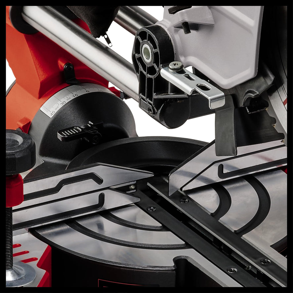 Einhell Zug-Kapp-Gehrungssäge TE-SM 10 L Dual (2.100 W, Ø 254 mm Sägeblatt, 305 mm Schnittbreite, 85 mm Schnitttiefe, Schnittlinienlaser, beidseitige Sägekopfneigung)