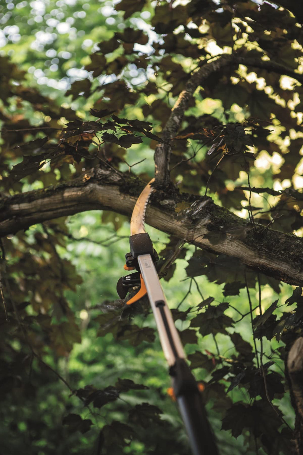 Fiskars Schneidgiraffen-Set, 2-teilig, Bypass Teleskop-Schneidgiraffe UPX86 (Länge 2,4 – 4 m) und Baumsäge für Bypass Teleskop-Schneidgiraffe UPX86 und UPX82 (Länge: 46 cm), 1077330