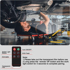ERAY 150W LED Baustrahler Akku Mit Fernbedienung und Stativ, 15000mAh Tragbare LED Strahler Akku, LED Arbeitsleuchte 296 Perlen/5 Modi/USB-Wiederaufladbar, Campinglampe Tragbar für Camping Notfälle