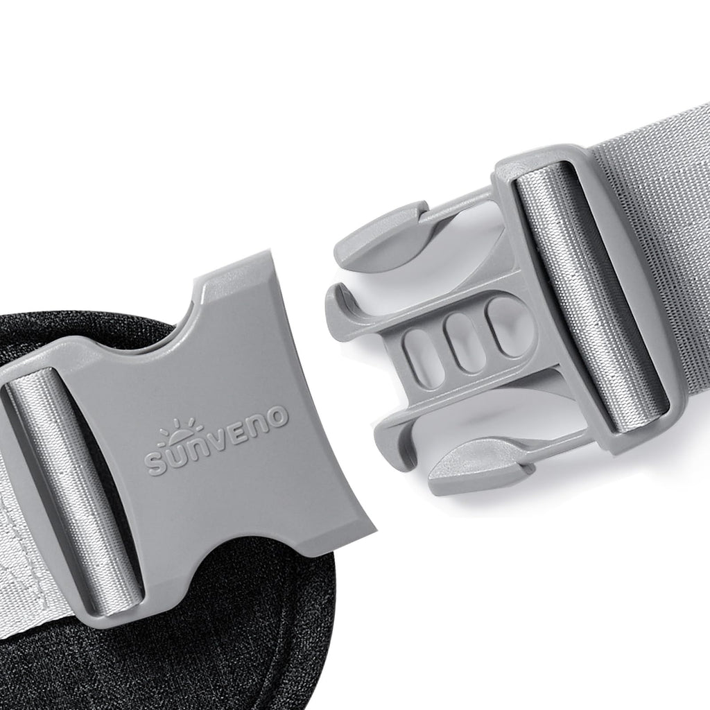 SUNVENO Babytrage Ergonomisch，Baby Carrier mit Abnehmbarer Kapuze, Hüftsitz baby mit Speicheltuch, 3in1 Babybauchtragen für Baby 3-36 Monate, Babyrückentragen 0-20Kg (Schwarz)