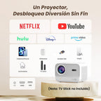 Beamer Sound by JBL,1080P Native Projektor, Yaber L2s Nahtloser Autofokus Video Projektor, LED Projector mit WiFi6 und Bluetooth 5.1 Heimkino für Handy/Laptop, Kompatibel mit TV Stick