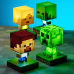 Minecraft Creeper Licht, 3D Lampe - Offiziell lizenziert, Nachtlicht - 12 cm hoch, Batteriebetrieben, Gaming-Raum & Schlafzimmerdeko, Grün