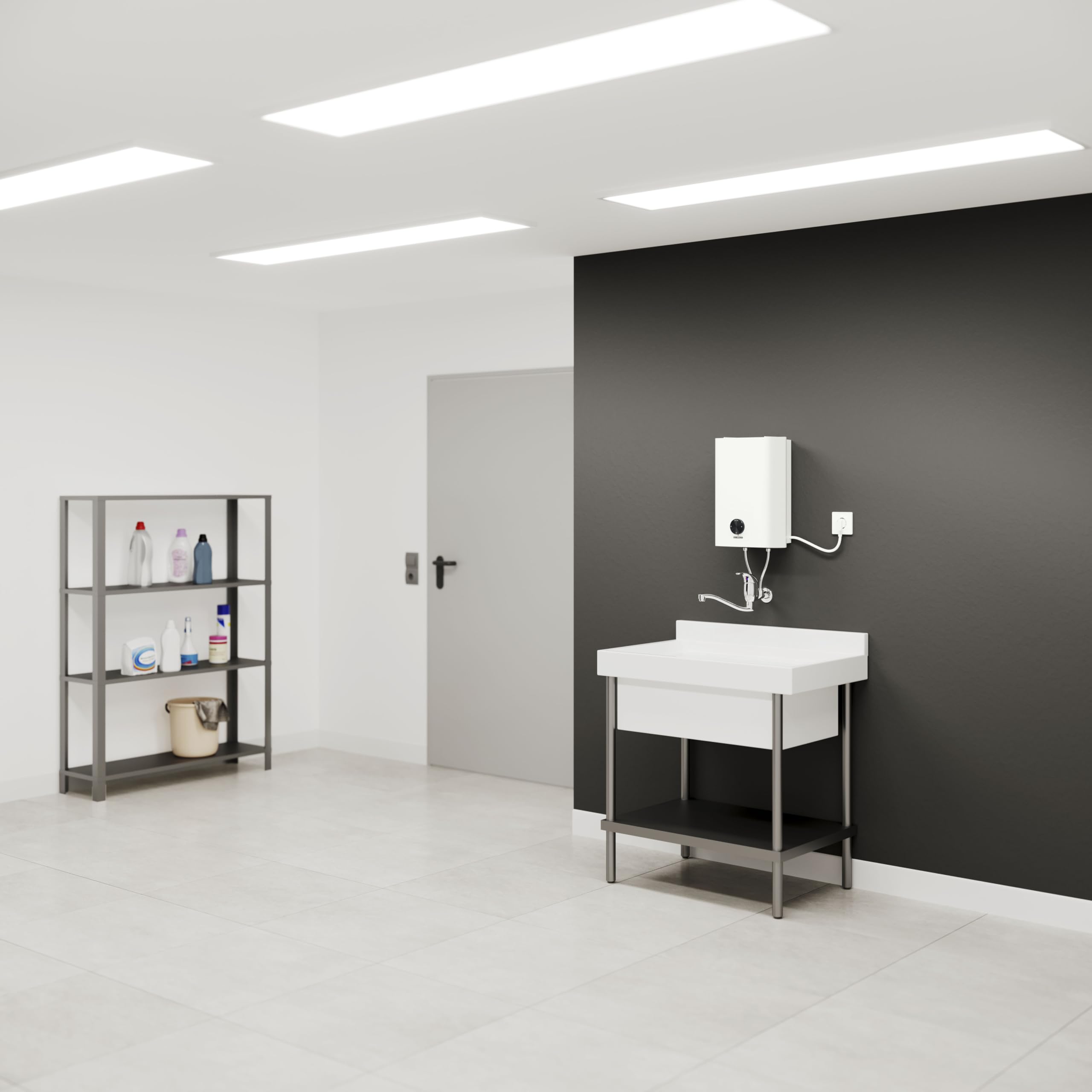 STIEBEL ELTRON OFP 5 Trend, Übertisch Boiler 5 Liter Niederdruck, sehr kompakt, mit Stecker 230V, 2 kW, Made in Germany, 204969
