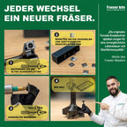 Fraiser Hartmetall-Wendeplatten (HM/Widia) für Planfräser Tornado – 10 Stück (10,5x10,5 mm)