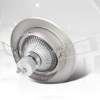 B.K.Licht - 10er Set LED Einbaustrahler 230V schwenkbar, warmweiße Lichtfarbe, Lochmass 68mm, LED Spot, Deckenspots, Spots, Einbauleuchten, Einbauspots, Deckenstrahler, 86x70 mm, Matt-Nickel