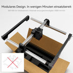 ATOMSTACK 12 W Laser graviermaschine, Gravurfläche 300 × 300 mm, Swift 12 W Serie Laserschneider, 0,01 mm hochpräzise Laser Cutter für Holz und Metall, dunkles Acryl, Leder (Schwarz, Swift-12W)