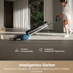 dreame H15 Pro Nass- und Trockensauger, GapFree AI DescendReach Roboterarm, dreifache Kantenabdeckung, 21.000 Pa Saugleistung, 0 Tangle, 100°C Bürstenwäsche, 5min 90°C Trocknung, 180° Lie-Flat
