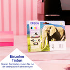 Epson Expression Photo XP-970 3-in-1 Tintenstrahl-Multifunktionsgerät Drucker (Scanner, Kopierer, WiFi, Ethernet, Duplex, 10,9 cm Touchscreen, Einzelpatronen, 6 Farben, DIN A3) schwarz, 10 x 15 cm
