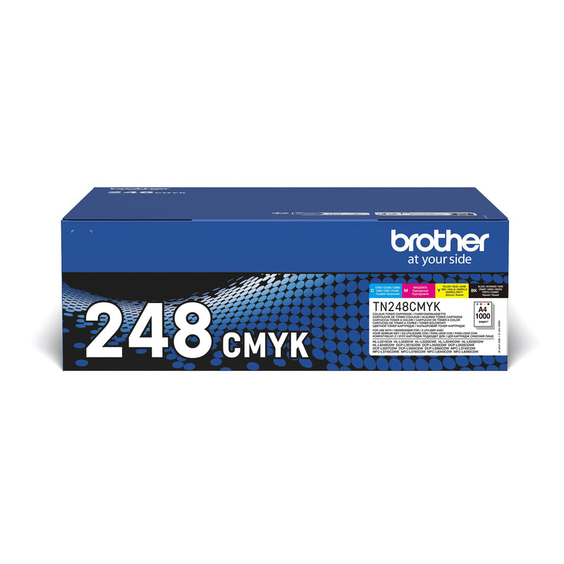 Brother Original TN-248VAL Tonerkartuschen Value Pack Cyan/Magenta/Gelb/Schwarz
