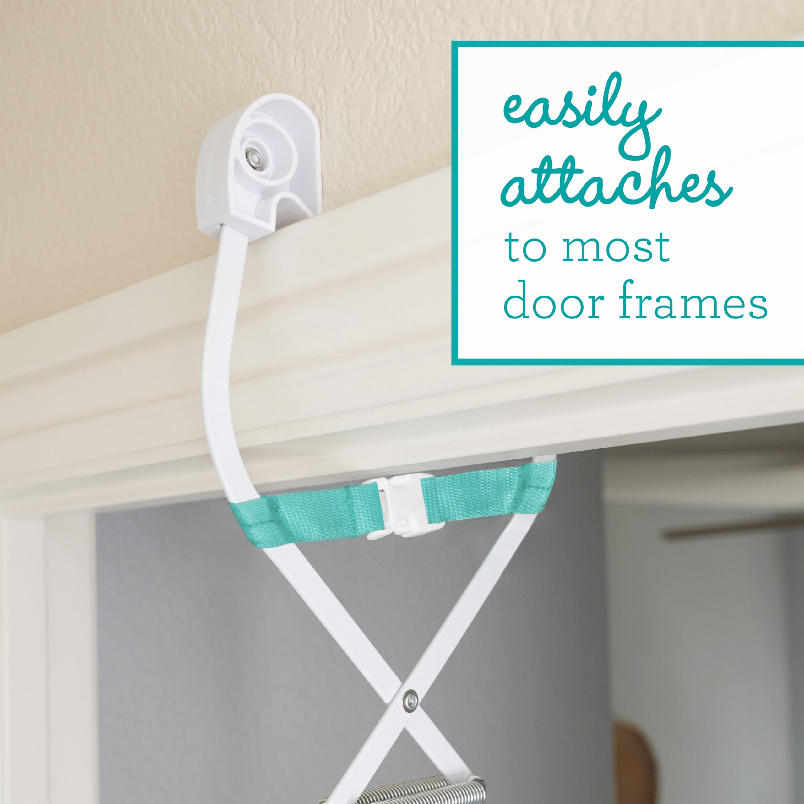 Infantino Music & Lights 2-in-1-Türschaukel, Anregende Aktivitätsschaukel für Babys mit bewegungsgesteuerten Geräuschen, Fuchs