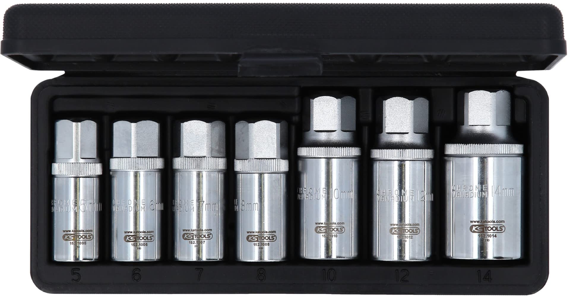 KS Tools 152.1101 Stehbolzen-Ausdreher-Satz, 7-tlg.