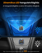 LENCENT 38W FM Transmitter Auto Bluetooth V5.3, Radio Deep Bass Musik Schnelles Autoladegerät Zigarettenanzünder, KFZ Bluetooth Adapter Freisprechanlage, Noise Cancelling Mikrofon, Lichtschalter
