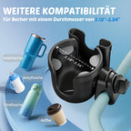 Getränkehalter für Kinderwagen Buggy Zubehör, Guiseapue Universal Becherhalter Kaffeehalter Kinderwagen Rollator Rollstuhl Fahrrad Cup Holder, Baby Erstausstattung Neugeborene, Geschenke für Neu Mama