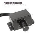 WINOMO Auto Volume Control Knob Remote Verstärker Level Bass Audio Lautstärkeregler mit 2 Cinchstecker endstufe Auto