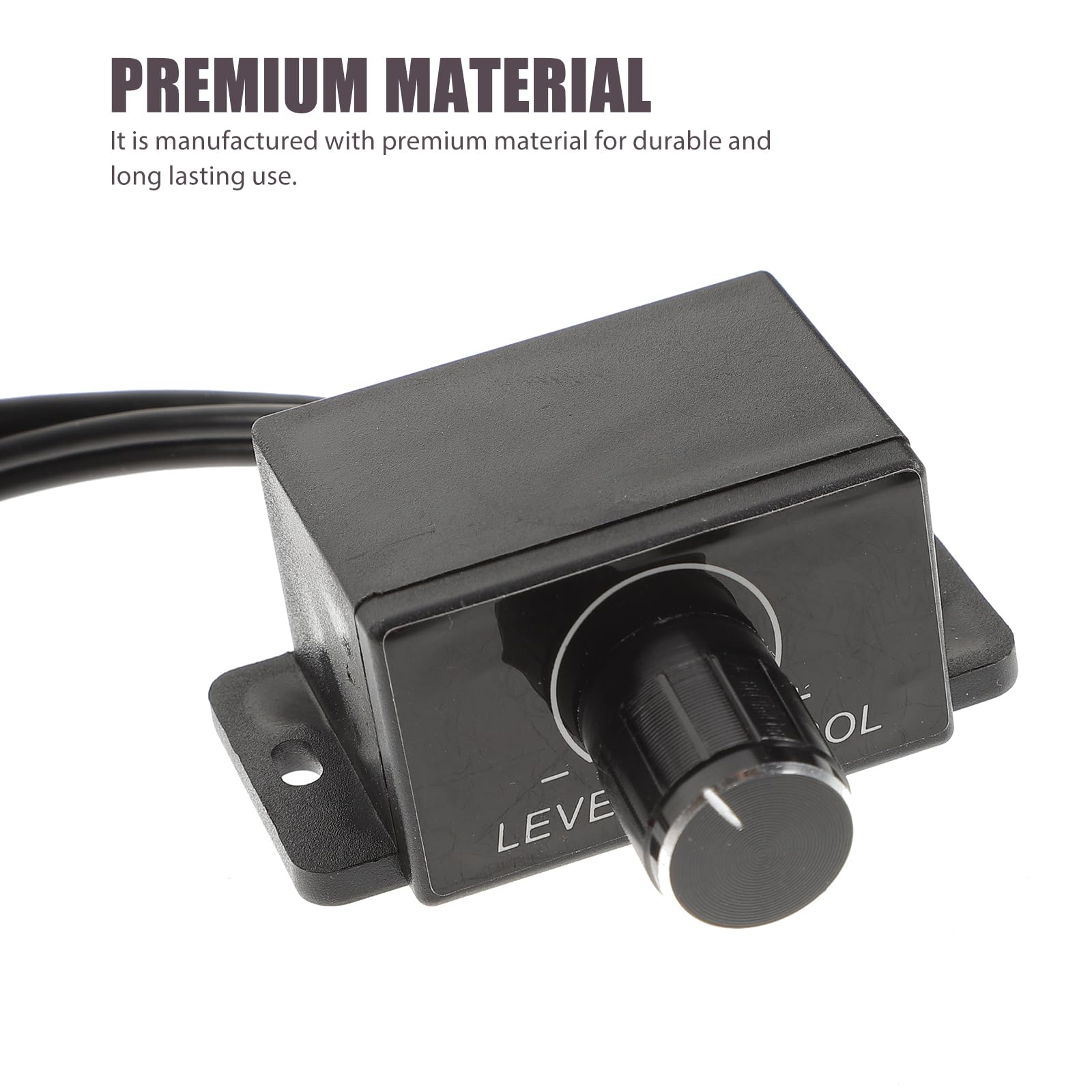 WINOMO Auto Volume Control Knob Remote Verstärker Level Bass Audio Lautstärkeregler mit 2 Cinchstecker endstufe Auto