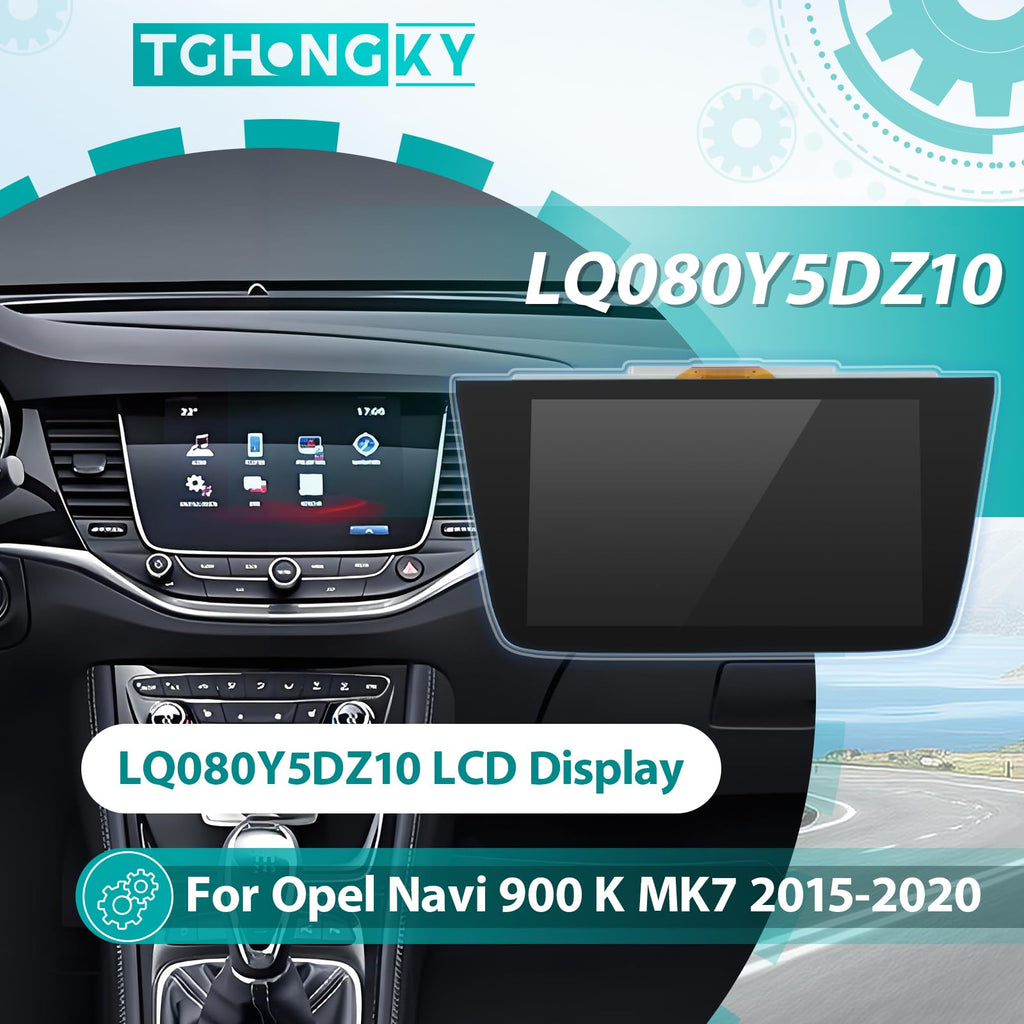 TGHongKy LCD Display Für Opel Astra K Mk7 2015-2020 Touchscreen Monitor Für Vauxhall Navi 900 Intellilink Schiffe Radio Display Für LQ080Y5DZ10 Media Bildschirmersatz LCD Bildschirm 8 Zoll XX