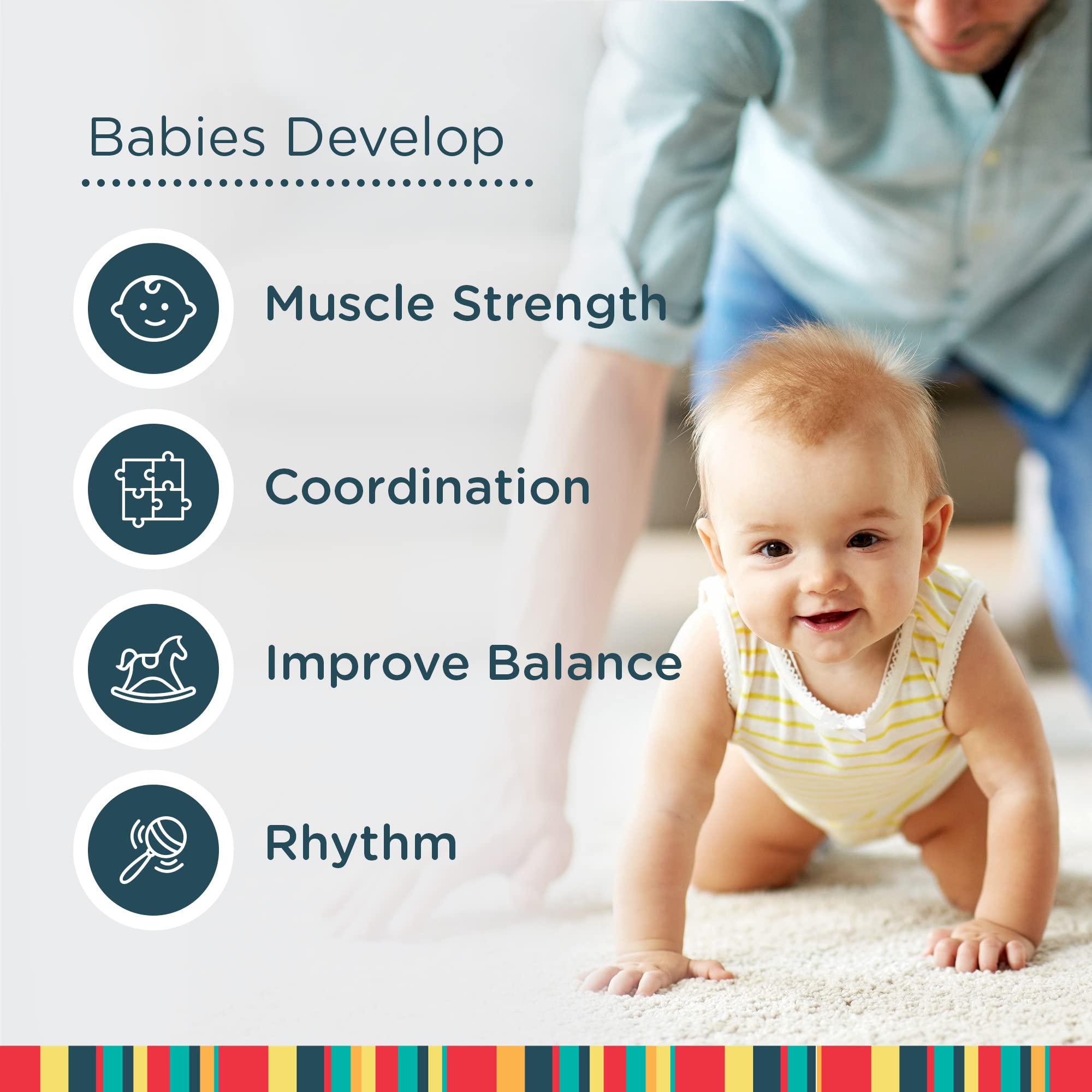 Das Original Jolly Jumper Baby-Trainingsgerät mit Tür-Klemme