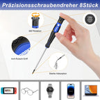 SORAKO 118tlg Schraubendreher Set magnetisch, inkl. Ratschenschraubendreher, Bits, Präzisionsschraubendreher, isolierte Schraubendreher, Spannungsprüfer, für die Wartung zu Hause und im Büro