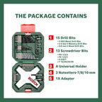 Bosch Accessories Bosch 34tlg. X-Line Classic Schrauber und Bohrer Set (Holz, Stein und Metall, Zubehör Bohrmaschine)