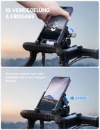 Lamicall Handyhalterung Motorrad, Handyhalter Fahrrad - 【1s Schnellspanner】 Lenker Halter für Dreharbeiten, Universal Handy Fahrradhalterung für iPhone 17 16 15 14 13 Pro Max Plus, 4-7 Zoll Smartphone