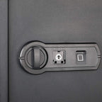 Amazon Basics Elektronisch Schlüssel Biometrisch Tresor mit Fingerabdruck-Verschlusssystem, 50 l, Schwarz