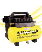 WELDINGER Flüster Kompressor FK 135 pocket ölfrei 1100 W Luftabgabe 135 l Tankvolumen 6 l Druckregler 5 Jahre Garantie
