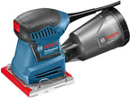 Bosch Professional Schwingschleifer GSS 140-1 A (mit Staubbox inkl. Microfilter, 2x Schleifblatt, 1x Schleifplatte, Lochwerkzeug)