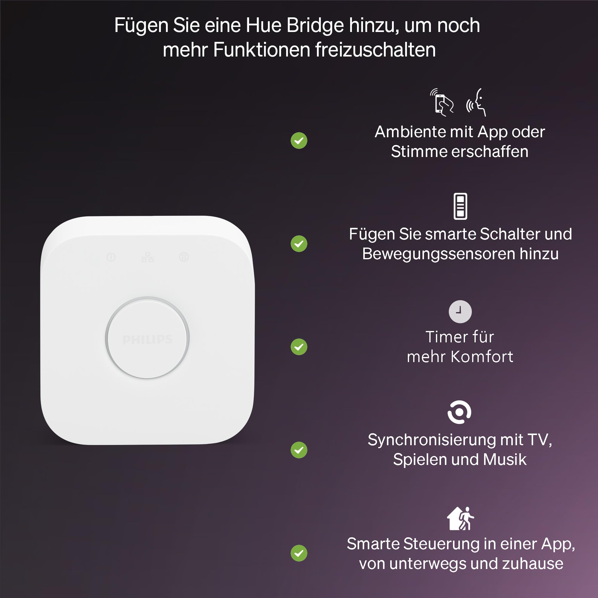 Philips Hue Essential Smart LED A60 Glühbirne,white and color, E27-Fassung, 8 W, 2200 K–6500 K, 806 lm, dimmbar, kompatibel mit Alexa, Google Assistant und Apple Home, 4er-Pack