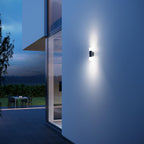 Steinel LED Außenleuchte L 910 S anthrazit, Wandleuchte mit 180° Infrarot Bewegungsmelder, 12m Reichweite, Dauerlicht, Softlichtstart, IP44 als Außenbeleuchtung geeignet
