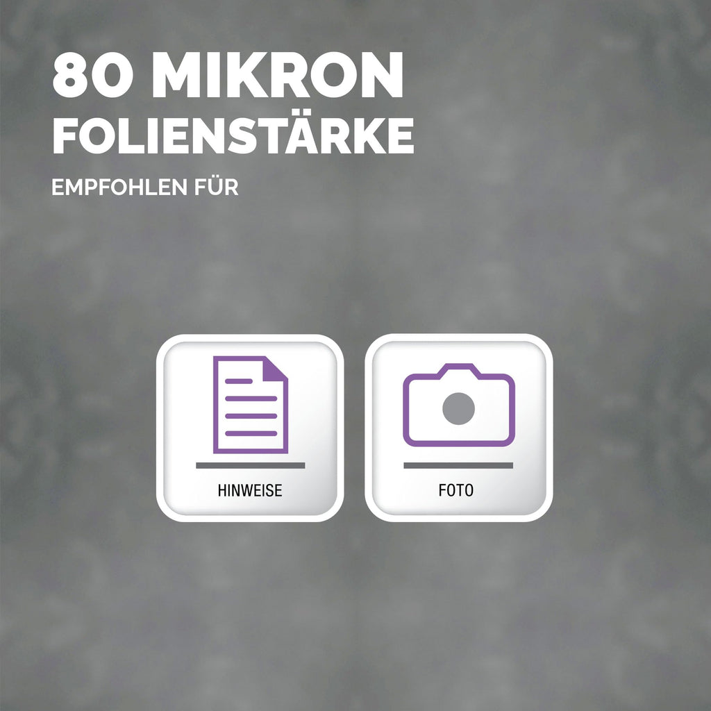 Fellowes matte Laminierfolien A3 Admire Stylish Matt, entspiegelt, 80 Mikron (2 x 80mic), 25 Stück