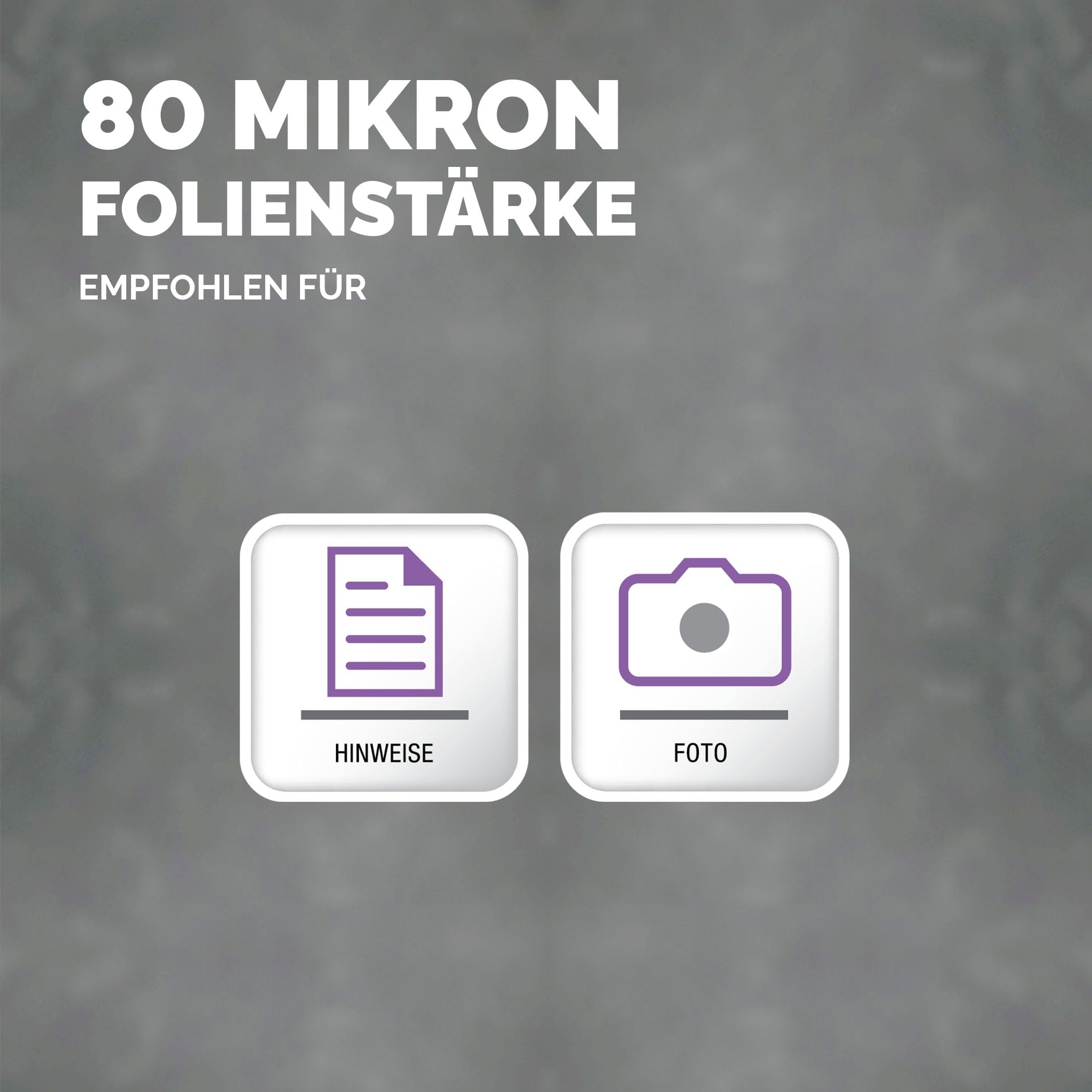 Fellowes matte Laminierfolien A3 Admire Stylish Matt, entspiegelt, 80 Mikron (2 x 80mic), 25 Stück