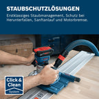 Bosch Professional 18V System Akku-Kantenfräse GKF 18V-8 (inkl. Parallelanschlag, 2x Saugadapter zum Fräsen, Spanschutz, 8-mm-Spannzange, Spannschlüssel, ohne Akku/Ladegerät)