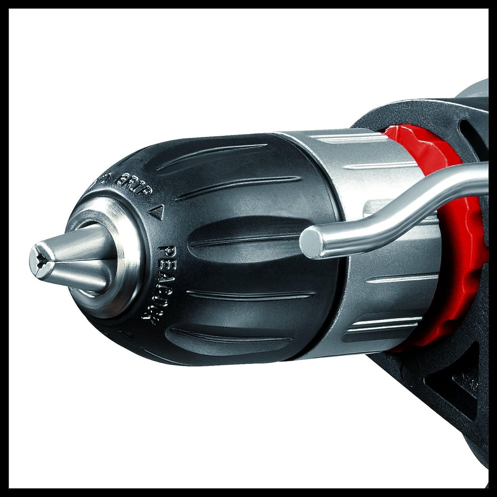 Einhell Schlagbohrmaschinen-Set TC-ID 1000 E Kit (1.010 W, Bohrleistung Holz 32 mm, Metall 13 mm, Beton 16 mm, 13 mm Schnellspannbohrfutter, inkl. 16-tlg. Bohrer-Set und Tasche) Rot
