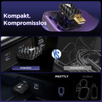 MSXTTLY Android Auto Wireless Adapter – 2026 U2AC-L9 Wandelt Ihre Wired in Wireless für Autos Radio mit Android Auto um, Kompatibel mit Android 11+, USB-C/A 5GHz WiFi Schwarz